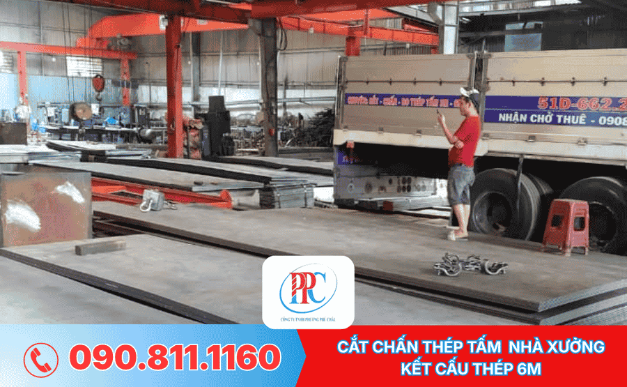 Cắt Chấn Thép Tấm Nhà Xưởng