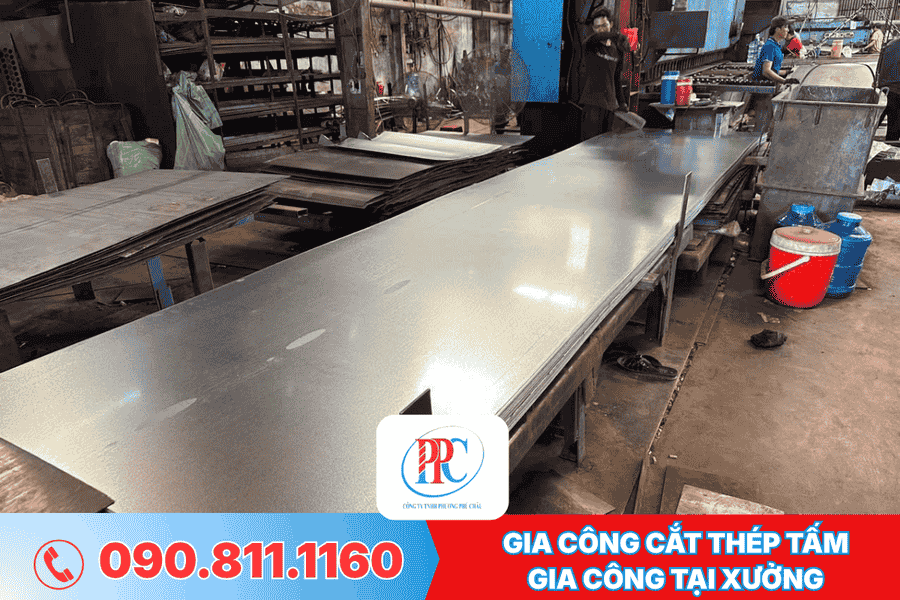 Gia công cắt thép tấm 
