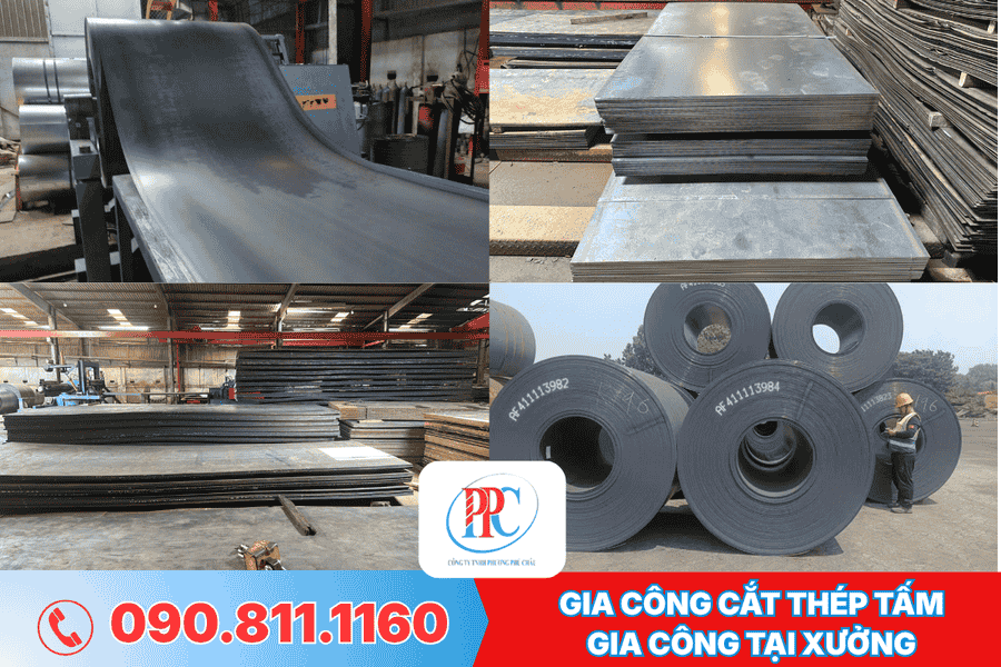 Gia công cắt thép tấm 