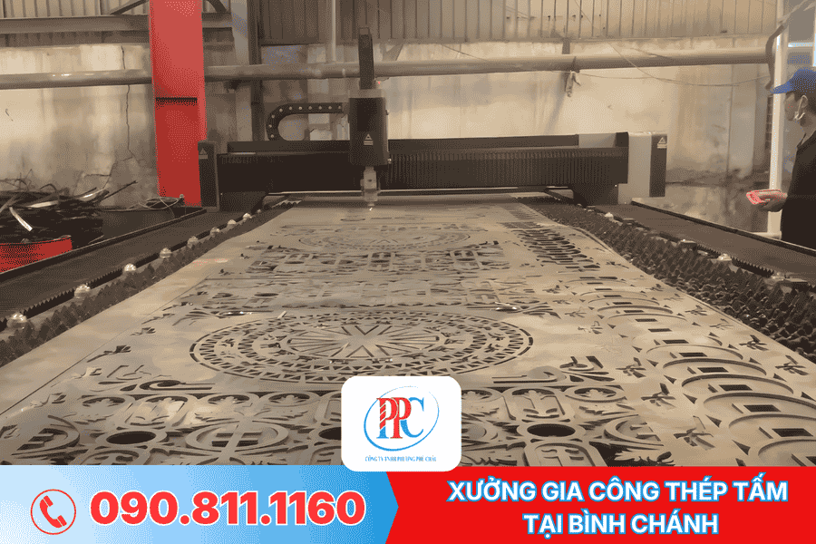 xưởng gia công thép tấm tại Bình Chánh