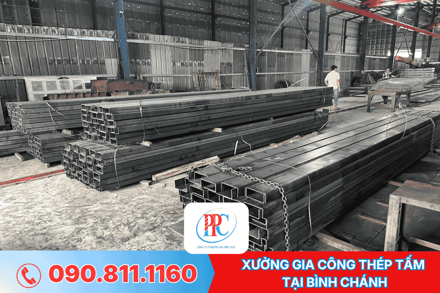 xưởng gia công thép tấm tại Bình Chánh