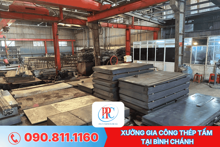 xưởng gia công thép tấm tại Bình Chánh