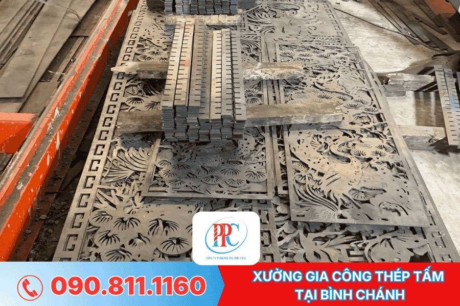 xưởng gia công thép tấm tại Bình Chánh