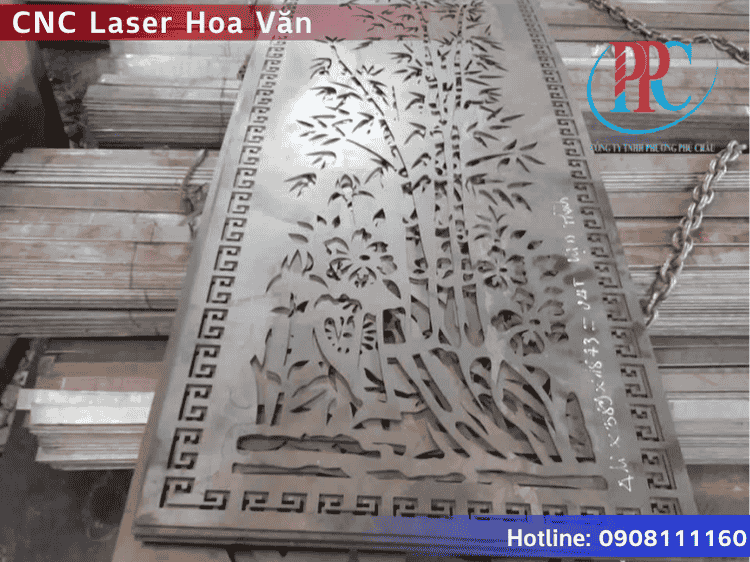 cắt cnc laser hoa văn cửa cổng tại TP.HCM