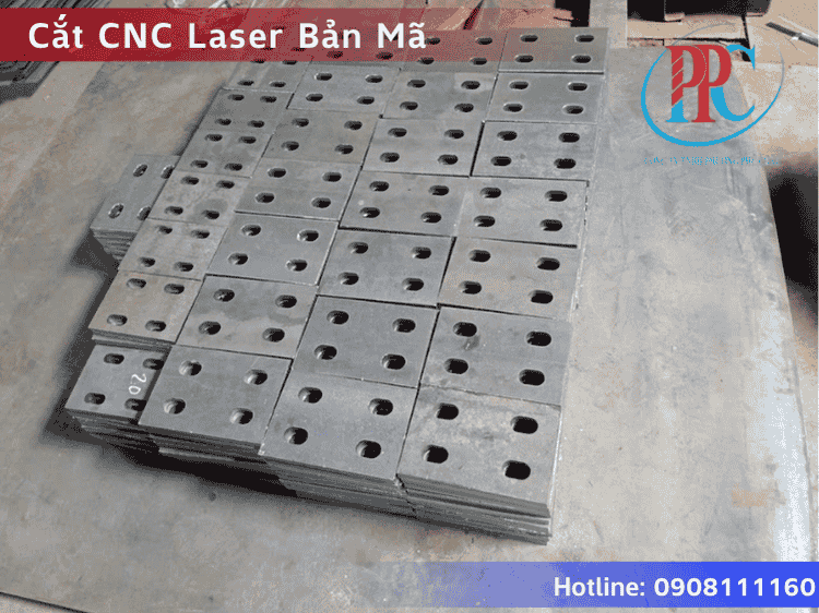 Dịch Vụ Cắt CNC Bản Mã Thép Theo Yêu Cầu HCM