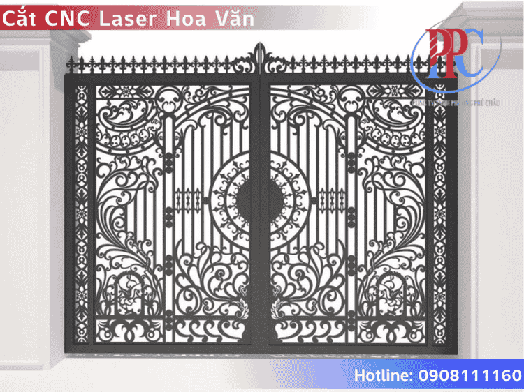 Cắt CNC Laser Thép Tấm Hoa Văn Cửa Cổng Giá Rẻ TP.HCM