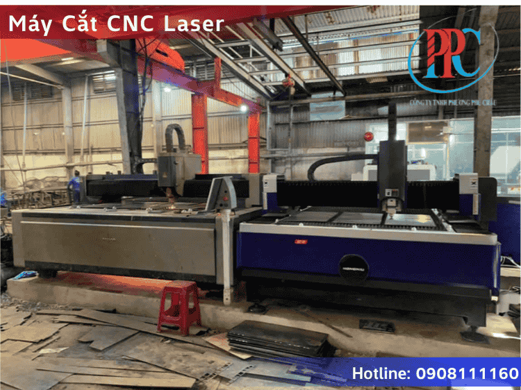 máy cắt CNC Laser tại xưởng Phương Phú Châu