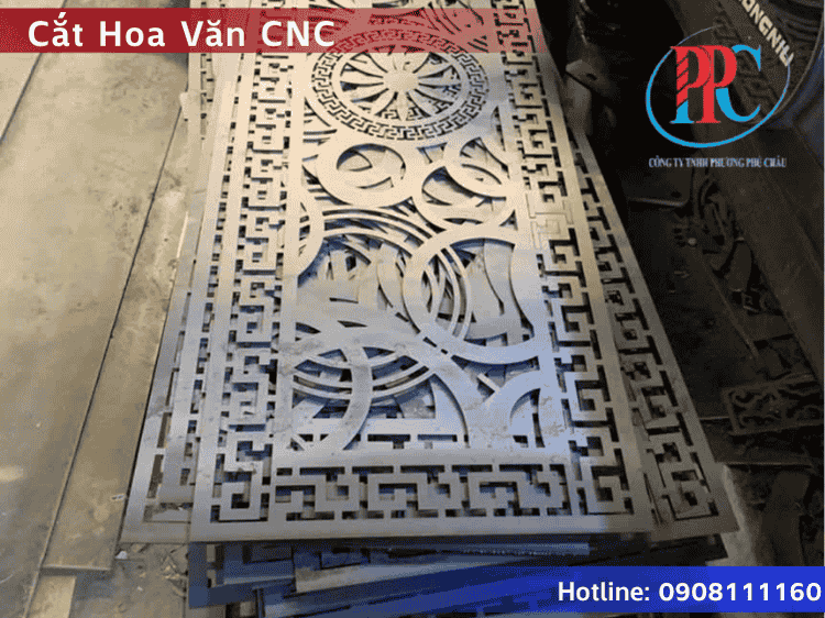 cắt laser hoa văn lan can - Phương Phú Châu